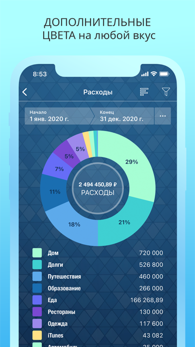Скриншот Money Pro - Личные финансы 5